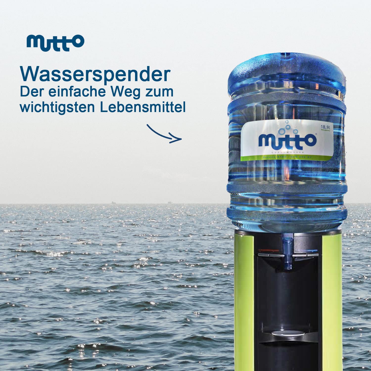 Mutto Quellwasser 19 L Flasche weich Trinkwasser Mineralwasser