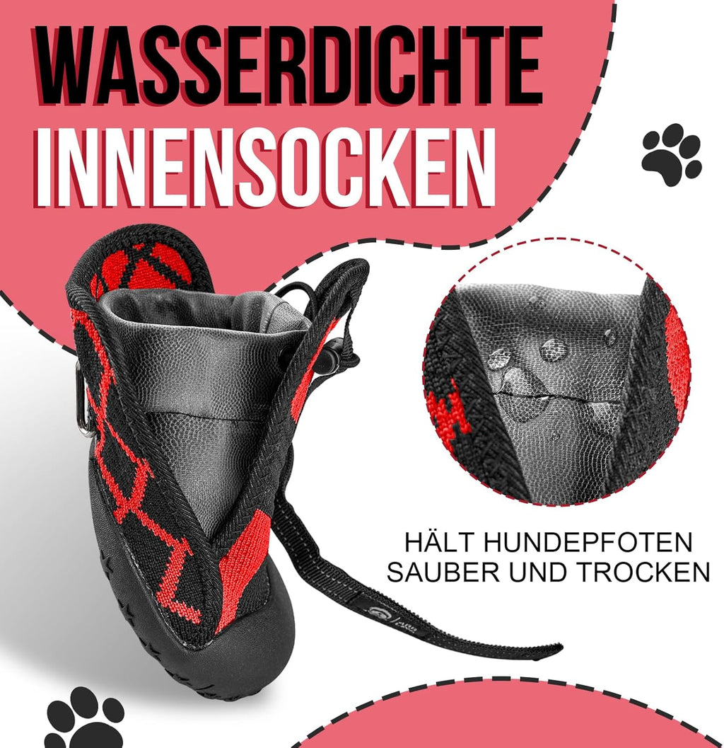 Arblina Hundeschuhe wasserdicht mit Klettverschluss Gr.5 Pfotenschutz