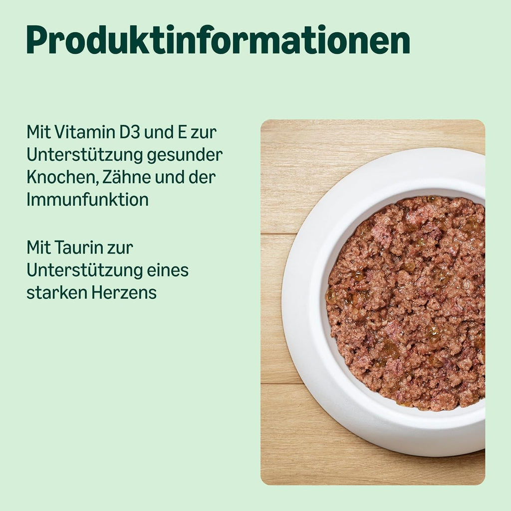 Katzen Nassfutter Pastete Huhn getreidefrei Dose 12 Stueck