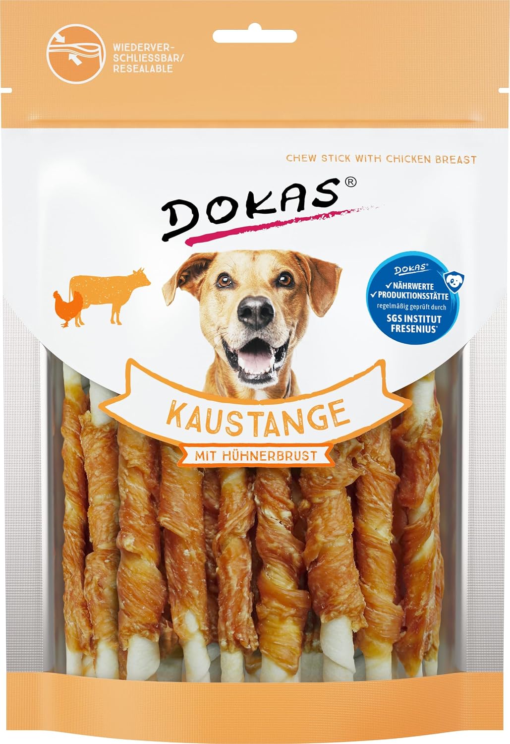 Dokas Kaustange Hundesnack Getreidefrei Premium Kausnack 9x200g Pack