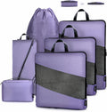 6er Kompressions Packing Cubes Koffer Reise Organizer Set