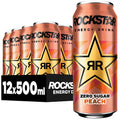 Rockstar Energy Drink Peach Zero Sugar 12x500ml