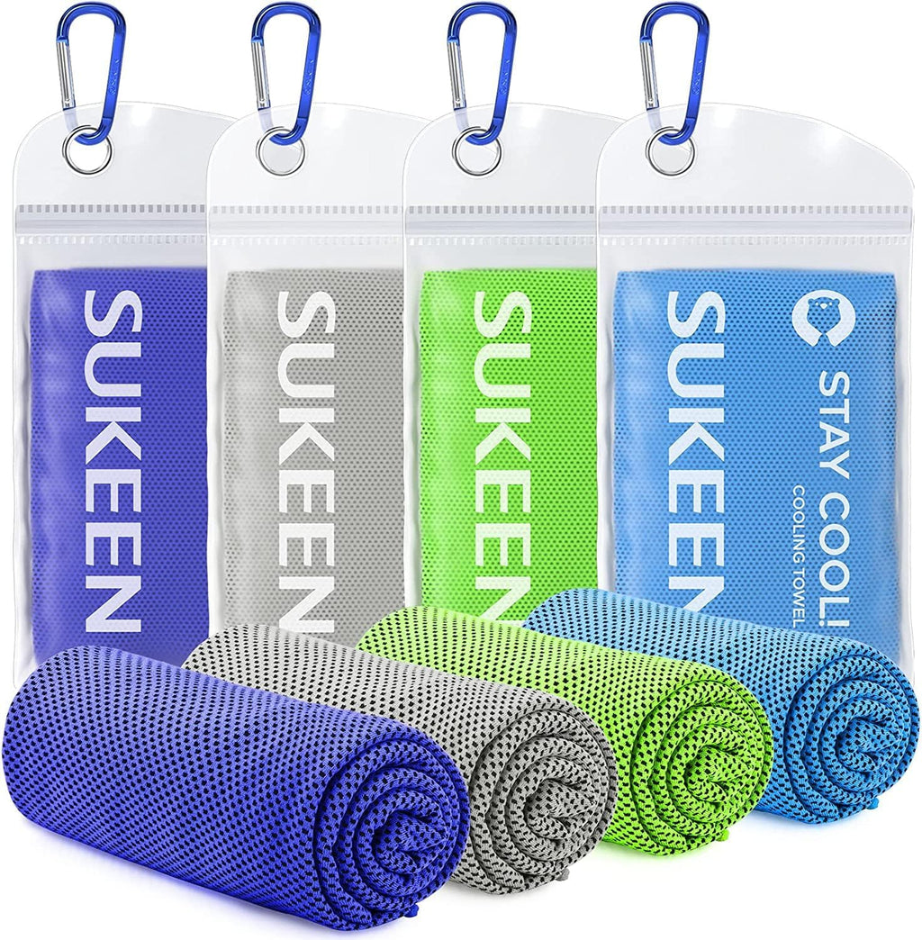 Sukeen Kuehlendes Handtuch Set fuer Sport Wandern Laufen Tennis Reisen