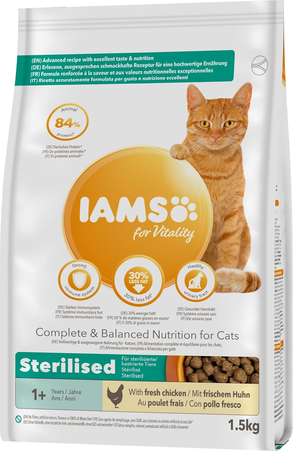 IAMS Sterilised Katzenfutter Huhn Trockenfutter ab 1 Jahr