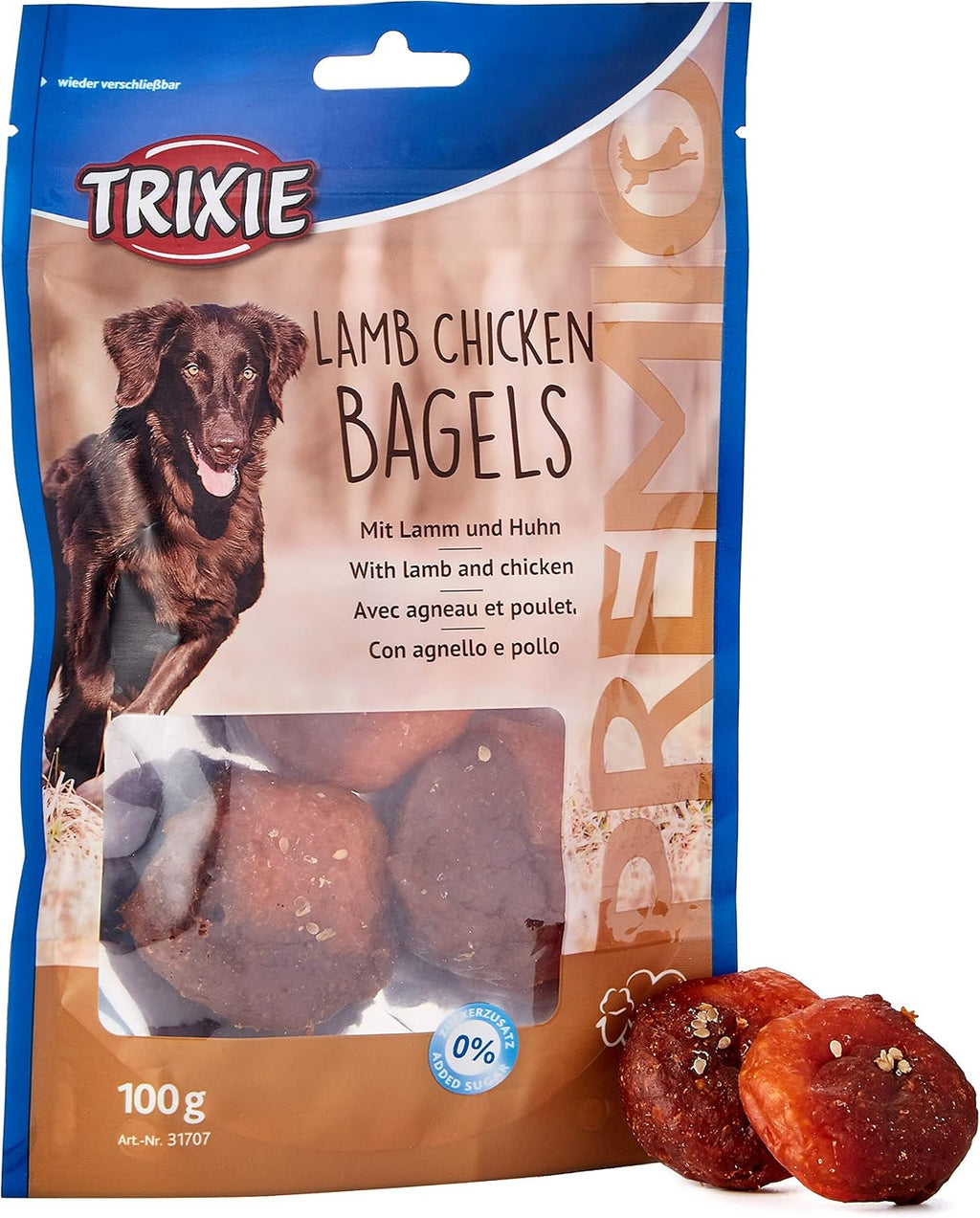 Trixie Premio Lammsnack mit Huhn Bagels 100 g