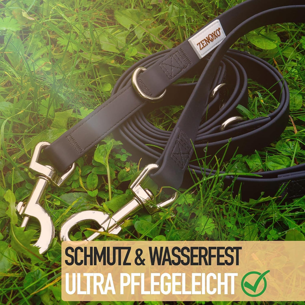 3 m verstellbare Hundeleine 4-fach wasserfest schmutzabweisend fuer grosse Hunde