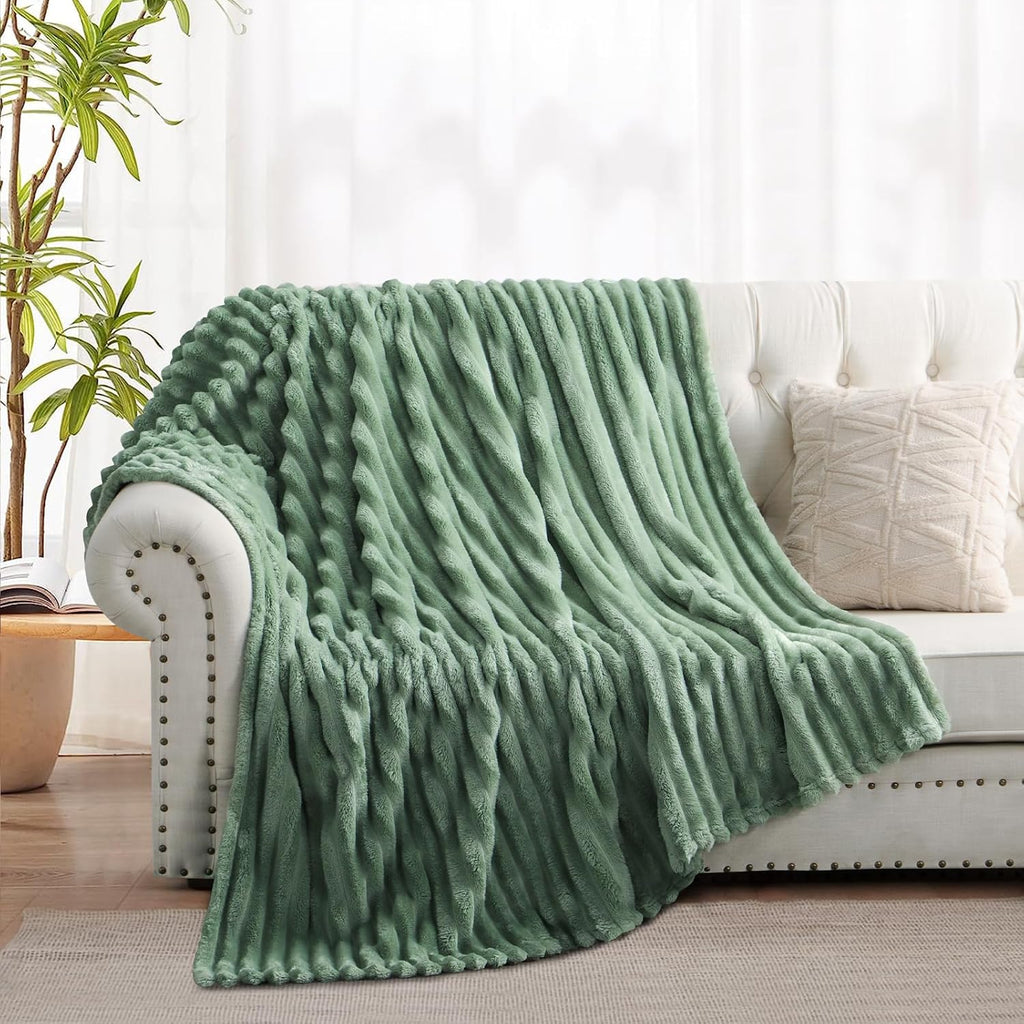 RUIKASI Kuscheldecke Flauschig Fleecedecke 150×200 cm Grau 150cm-270cm