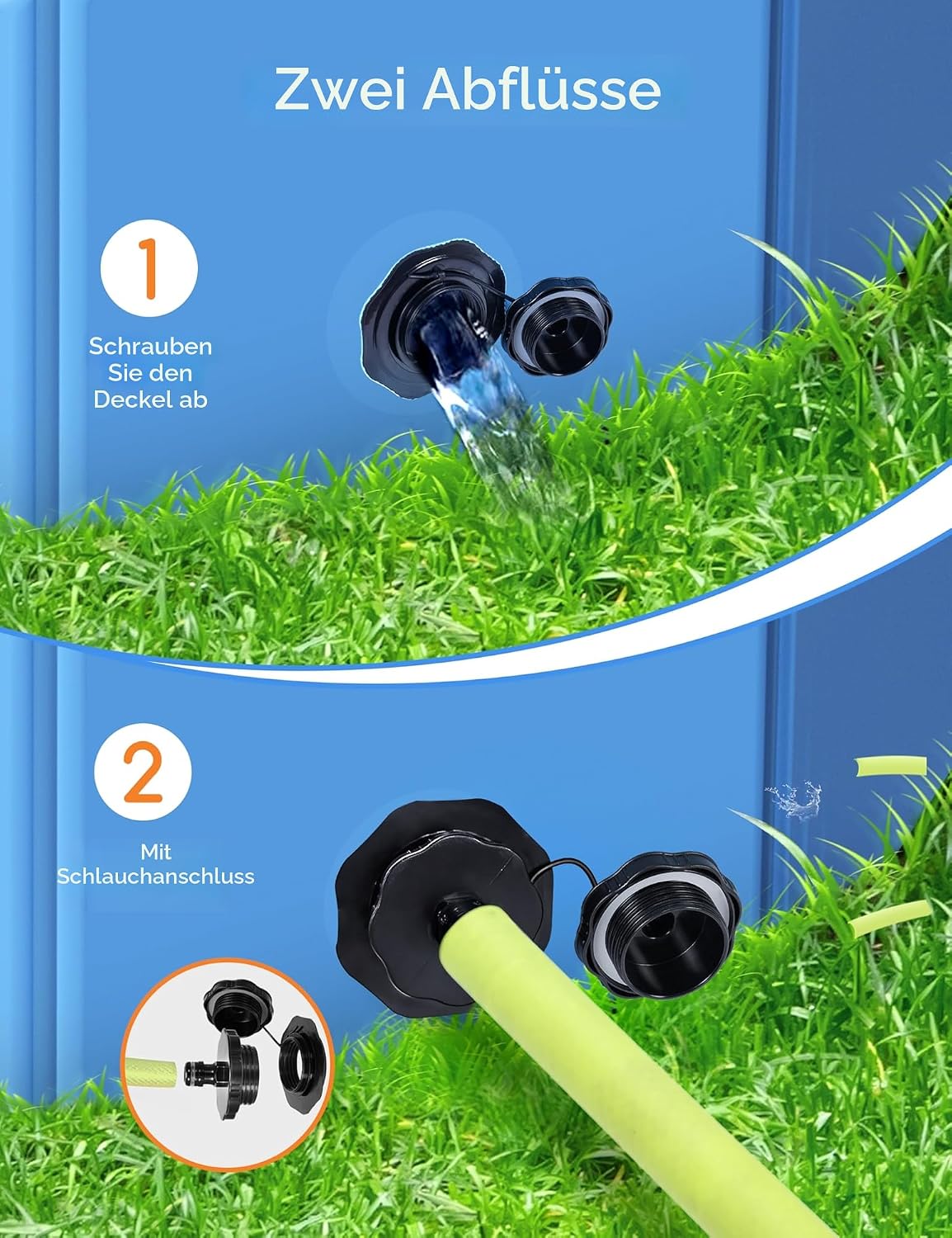 Meowant Hundepool faltbar 220x40 cm PVC extra gross rutschfest 30cm-40cm
