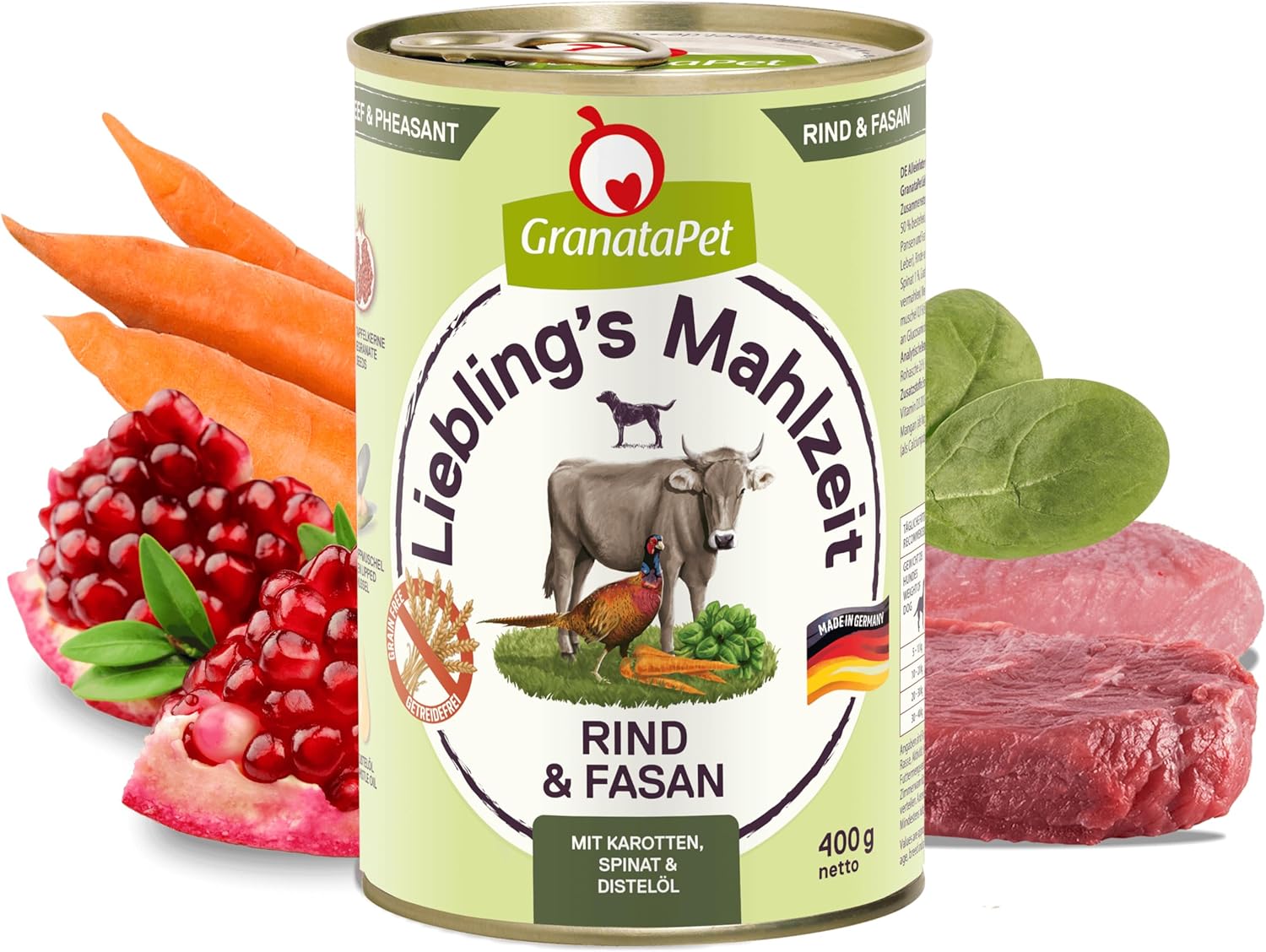 GranataPet Liebling's Mahlzeit Lamm & Kartoffel Nassfutter fuer Hunde