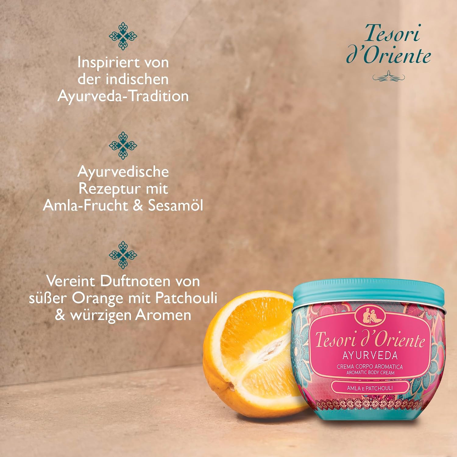 Tesori d'Oriente Koerpercreme Hammam mit Arganoel und Orangenbluete