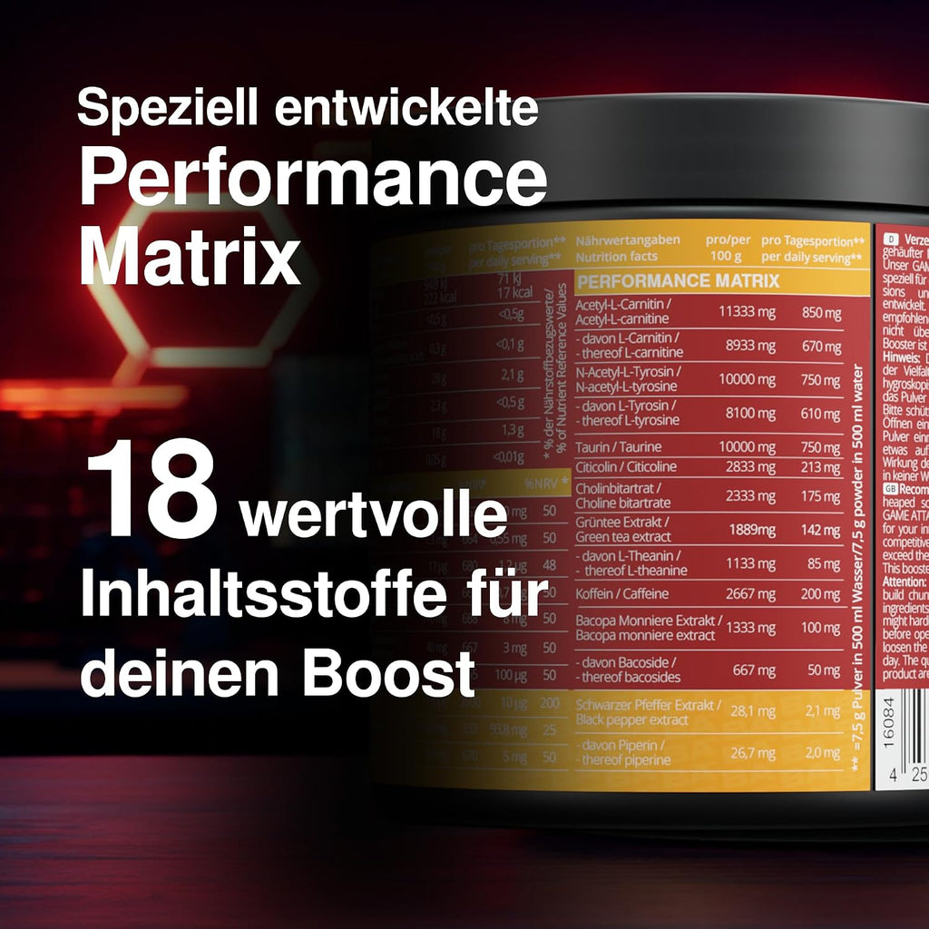 Booster Bubble Blast Energy Drink Pulver 40 Portionen Made in Germany vers
