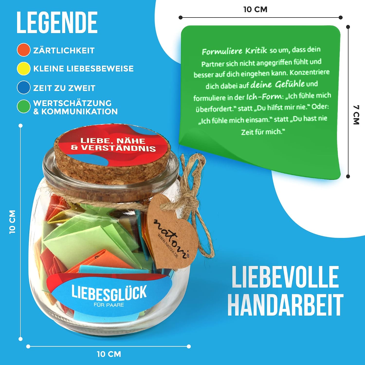 Liebesglueck Paerchen Challenge 52 Karten Geschenk fuer Paare Valentinstag