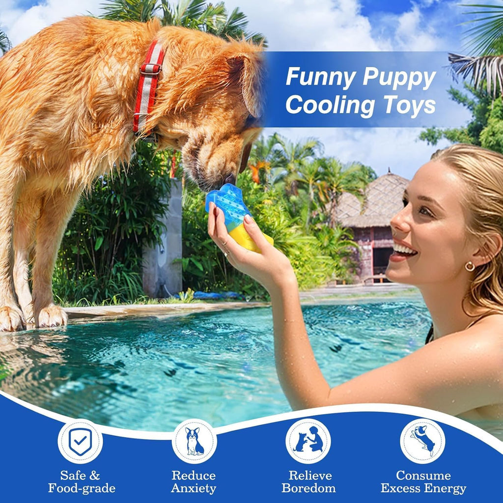 Pawaboo Hundespielzeug 2er Set Kauspielzeug Sommer Kuehlspielzeug Wassermelone An