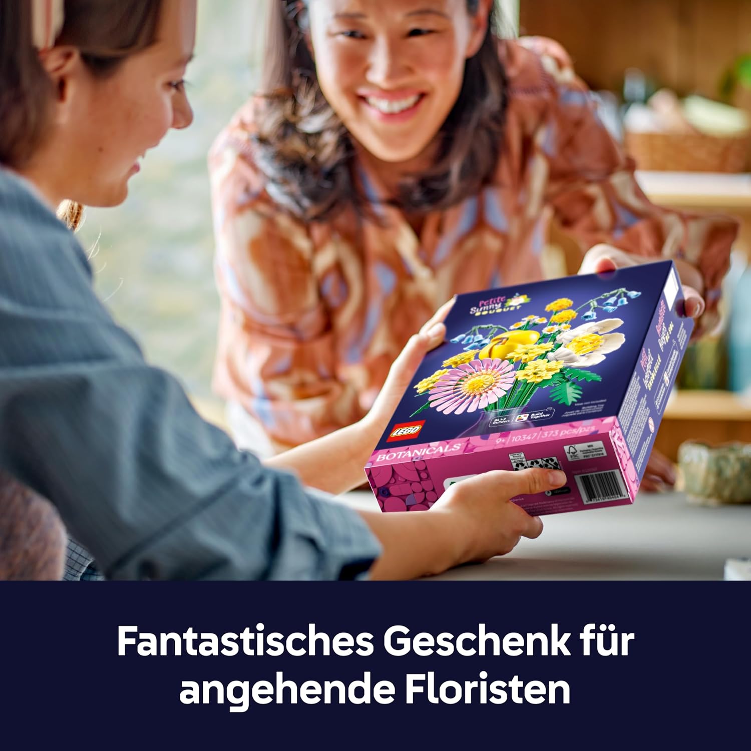 LEGO 10342 Botanicals Blumenstrauss rosa Kunstblumen Set