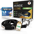3 m verstellbare Hundeleine 4-fach wasserfest schmutzabweisend fuer grosse Hunde
