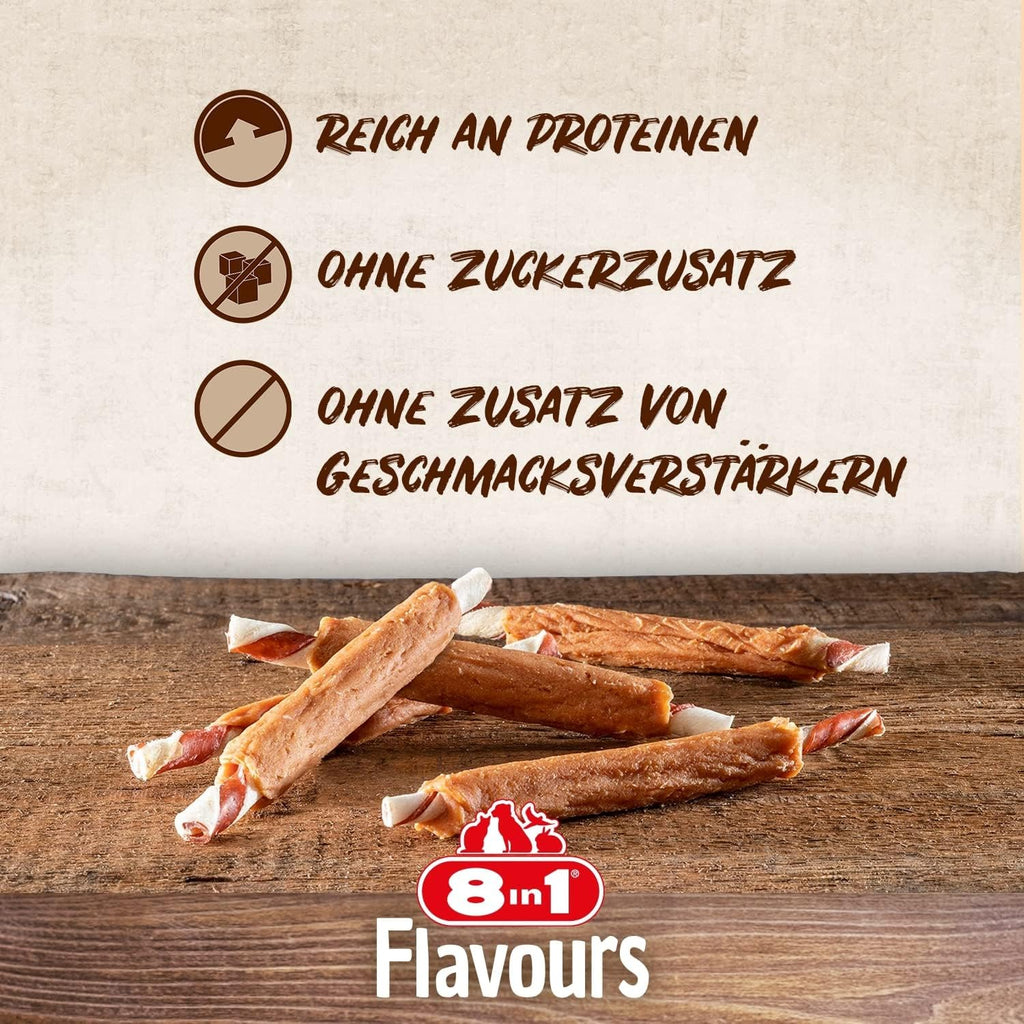 8in1 Hunde Kaustangen Triple Flavour Beutel 3er Pack