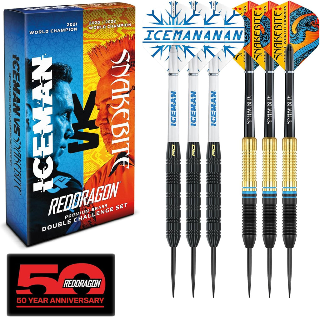 Red Dragon DWC Messing Steeldarts Set Peter Wright Gerwyn Price
