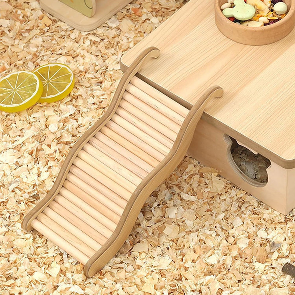 Hamster Klettertreppe Holz 21x8,5 cm Spielzeug Käfigzubehör