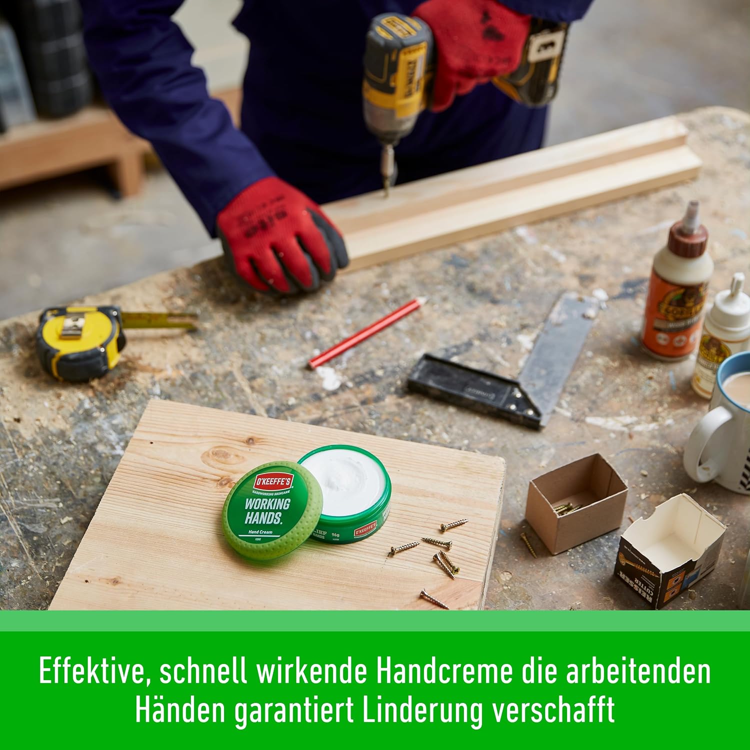 O’Keeffe’s Working Hands Handcreme gegen sehr trockene rissige Haende