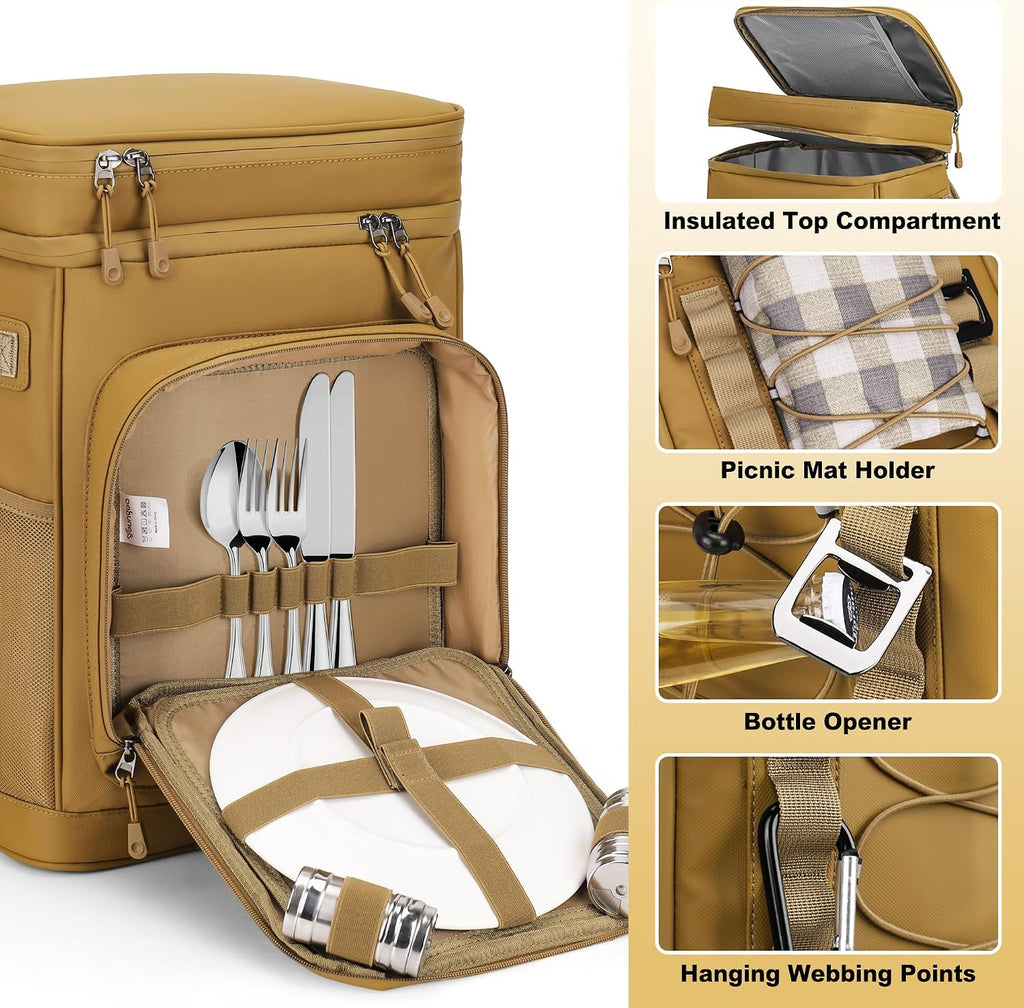 Kuehlrucksack wasserdicht Thermo-Kuehltasche Rucksack fuer Camping Picknick Str