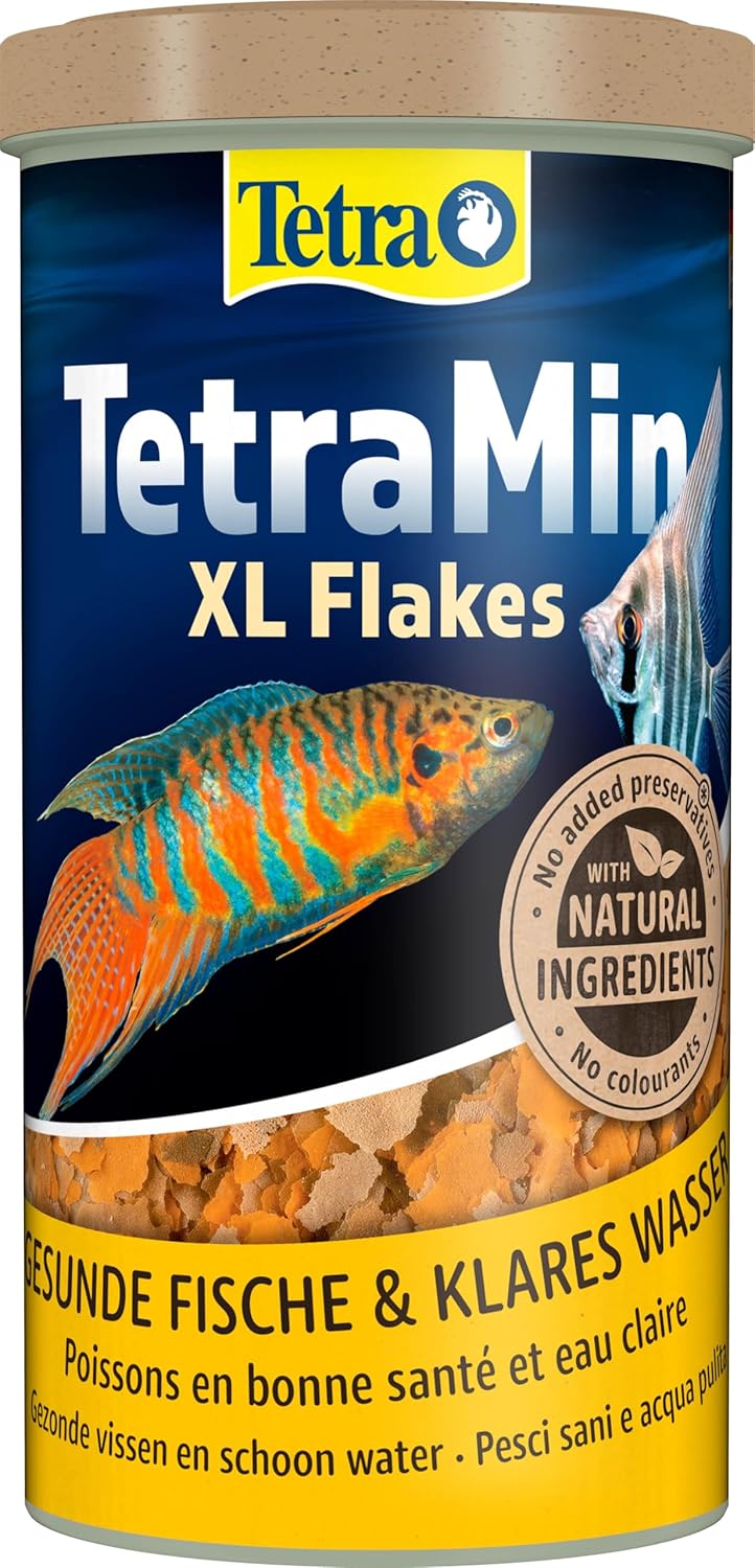 TetraMin XL Flockenfutter 1 L Dose fuer groessere Zierfische gesundes Wachstum