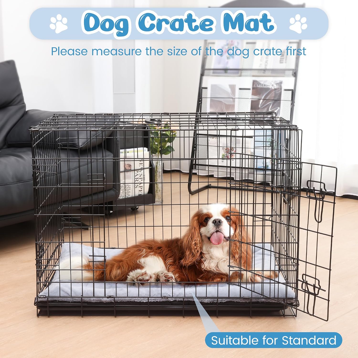 Baodan Kuehlmatte fuer Hunde und Katzen 90x56 cm 2cm-5cm selbstkuehlend waschbar