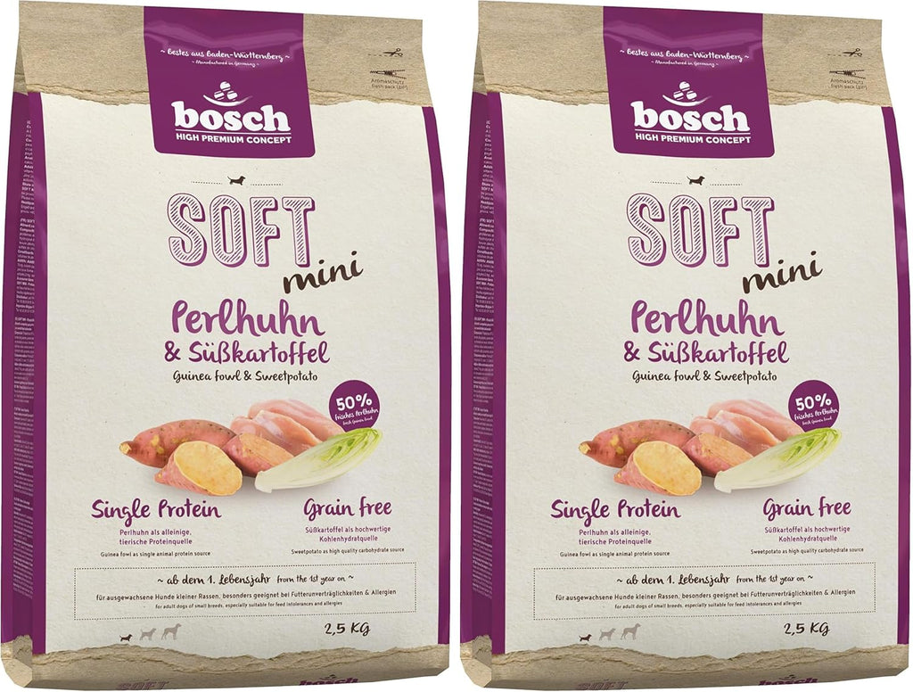 bosch HPC SOFT Perlhuhn Süßkartoffel Hundefutter kleinrassen