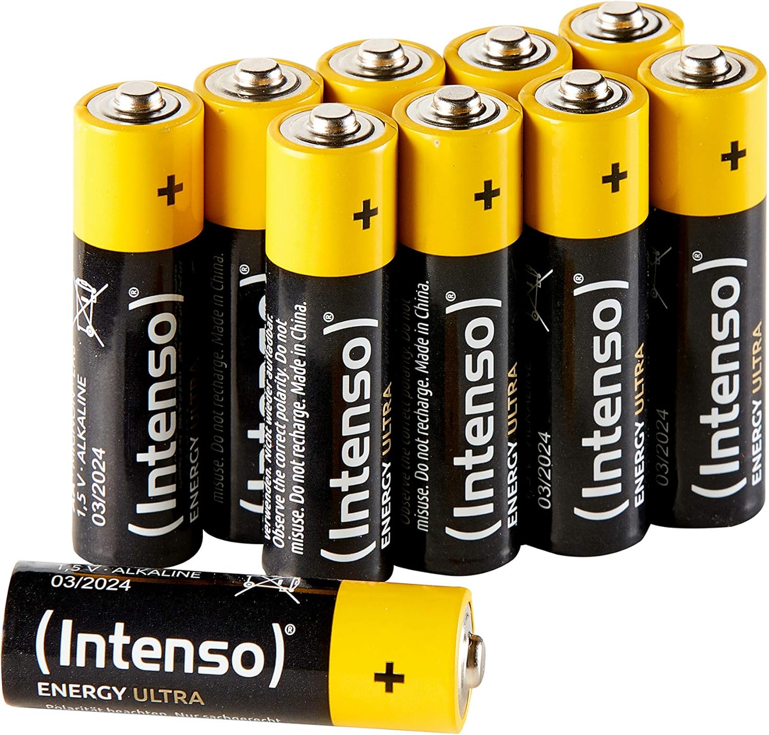 Intenso Energy Ultra AAA LR03 Micro Alkaline Batterien 24 Stueck Gelb-Schwarz