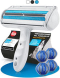 BluePet Tierhaarentferner wiederverwendbar + Mini-Fusselrolle fuer Kleidung