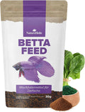 NatureHolic Bettafeed Softgranulat Fischfutter 50 ml fuer Kampffisch Betta splend