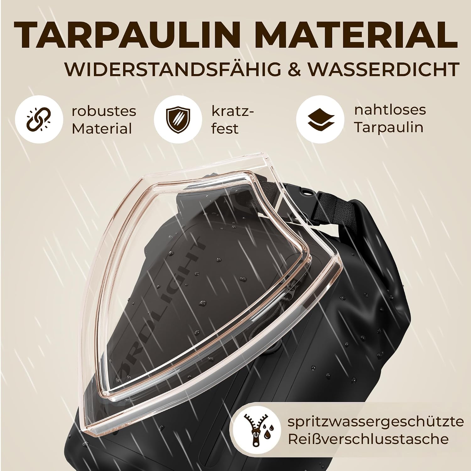 Nordlight Dry Bag 20 L wasserdichter Packsack mit Roll-Top Schultergurt