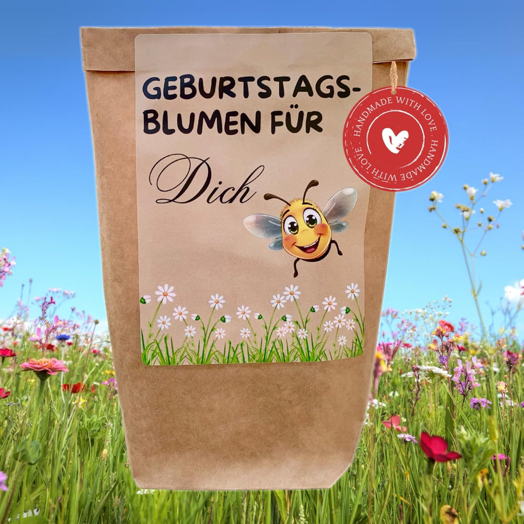 Geburtstagsgeschenk Pflanzset Blumen Samen Geschenk Fuer Frauen Wundertuete