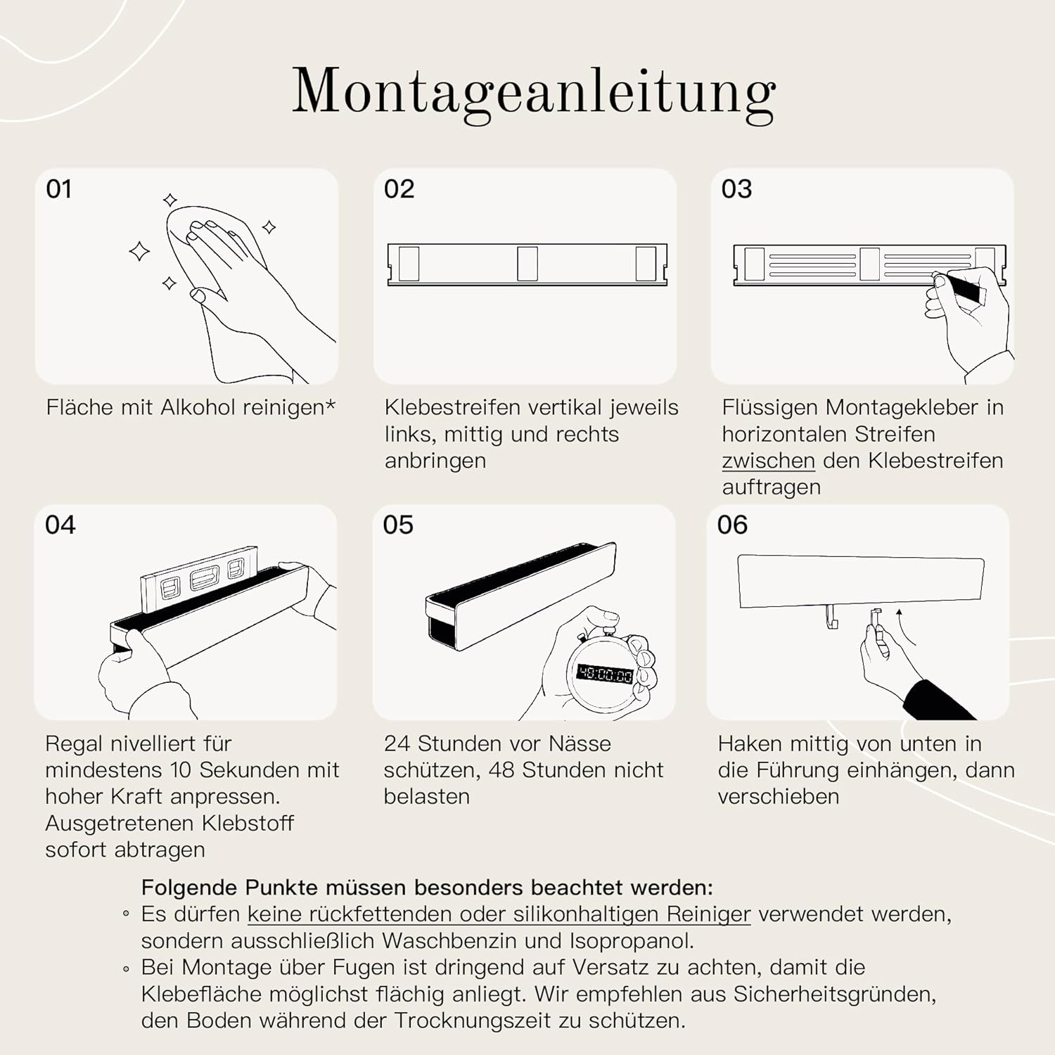 Duschablage selbstklebend 30cm-42cm Badregal ohne Bohren schwarz 42 cm