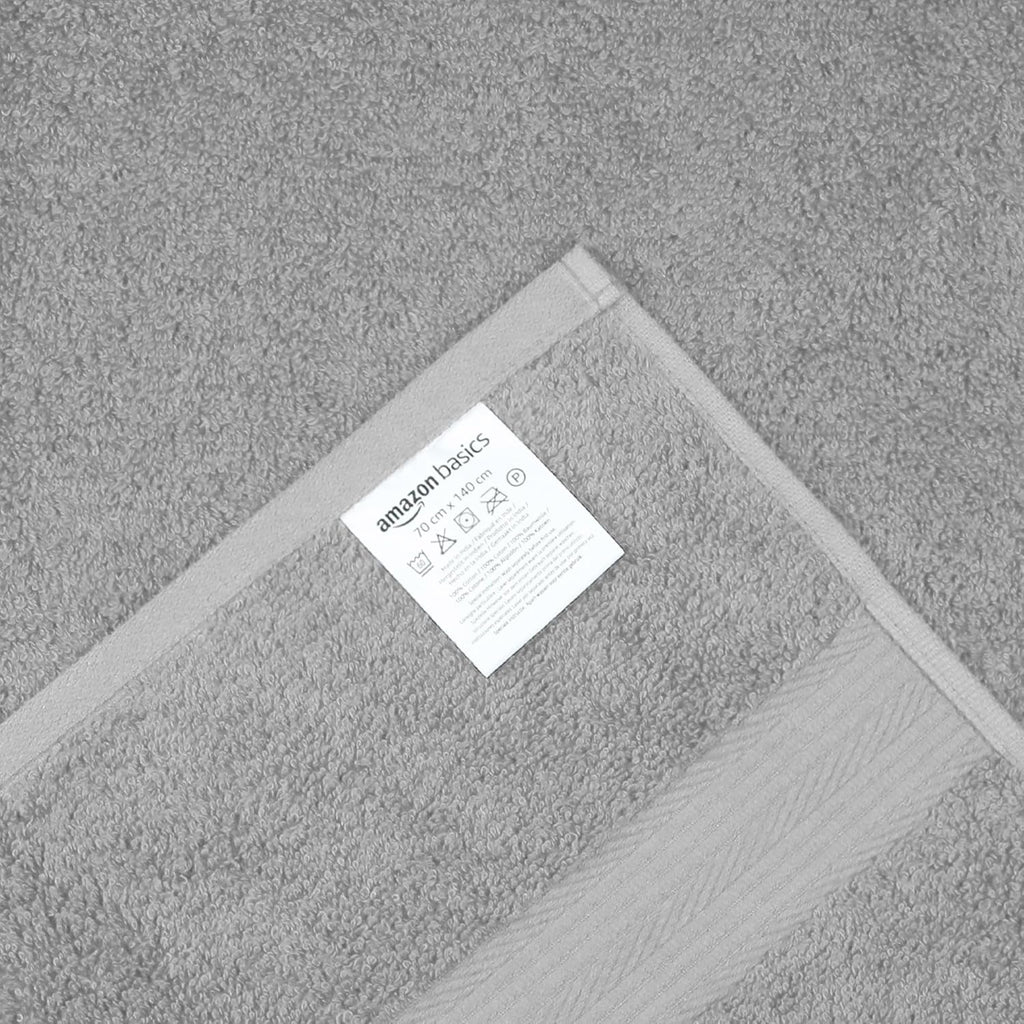 Badetuecher 2er Set 70x140 cm Baumwolle Schwarz