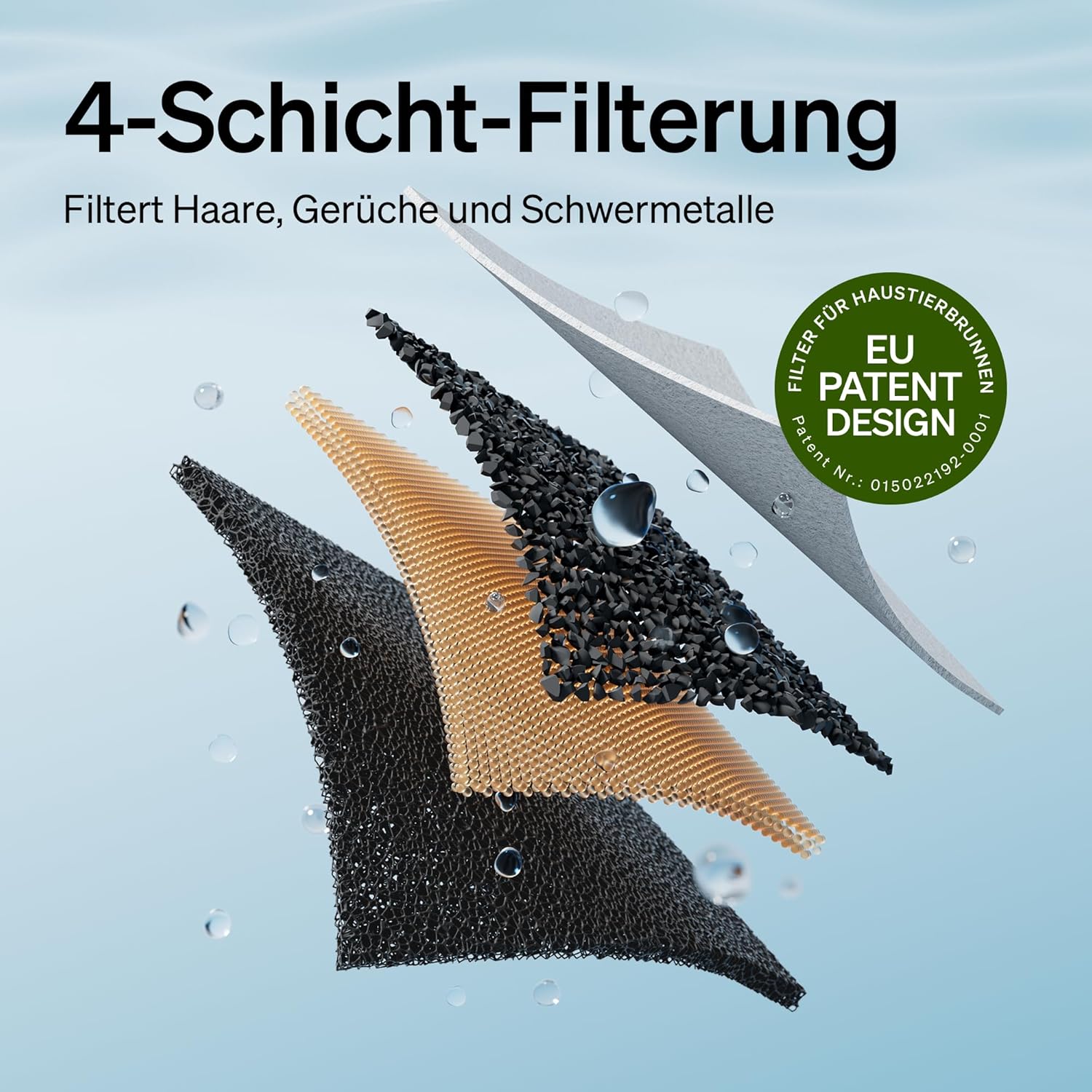 PETLIBRO Dockstream 2,5L Katzenbrunnen Edelstahl kabellose Pumpe 23dB 2 Modi