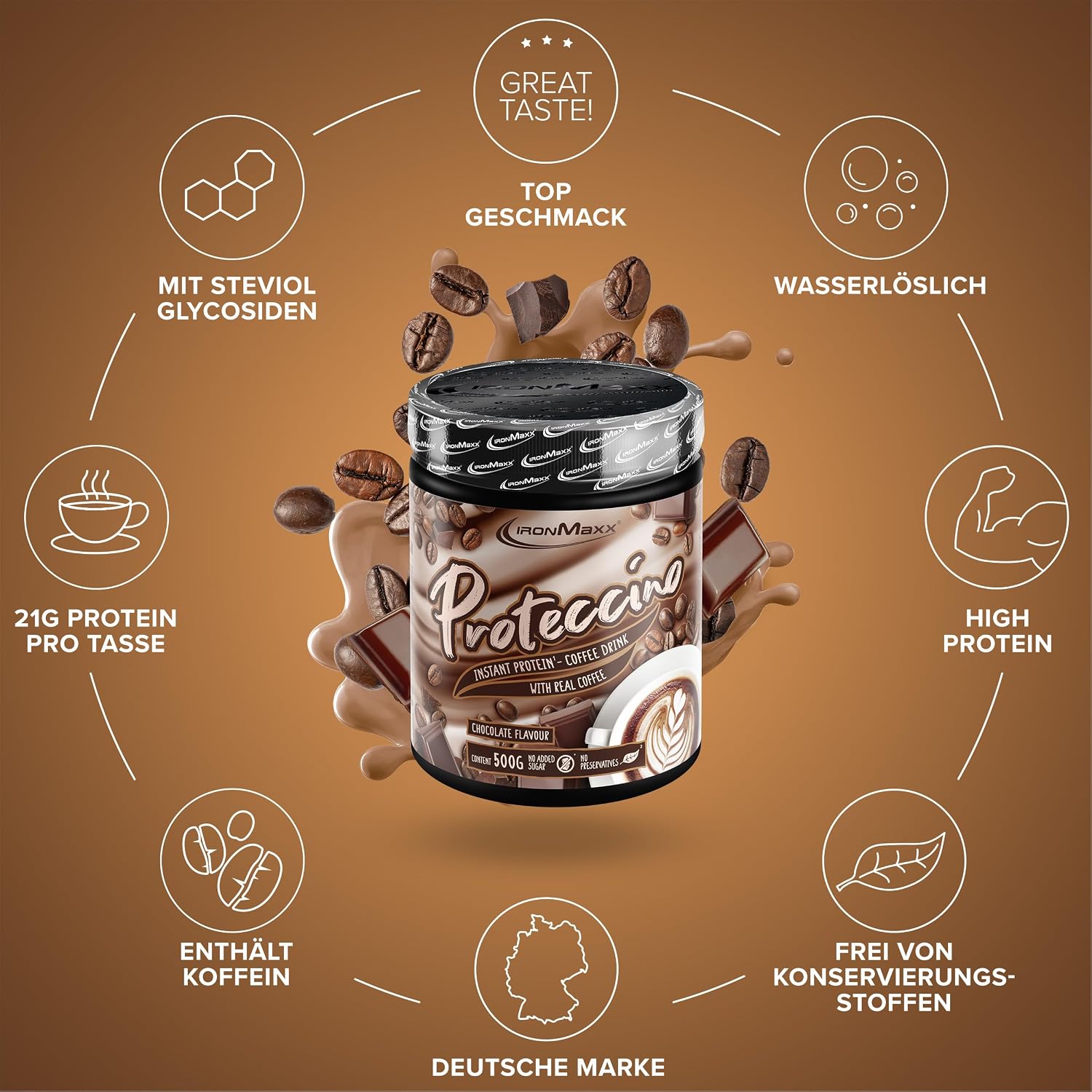 IronMaxx Iced Matcha Latte Pulver Drink verschiedene Sorten