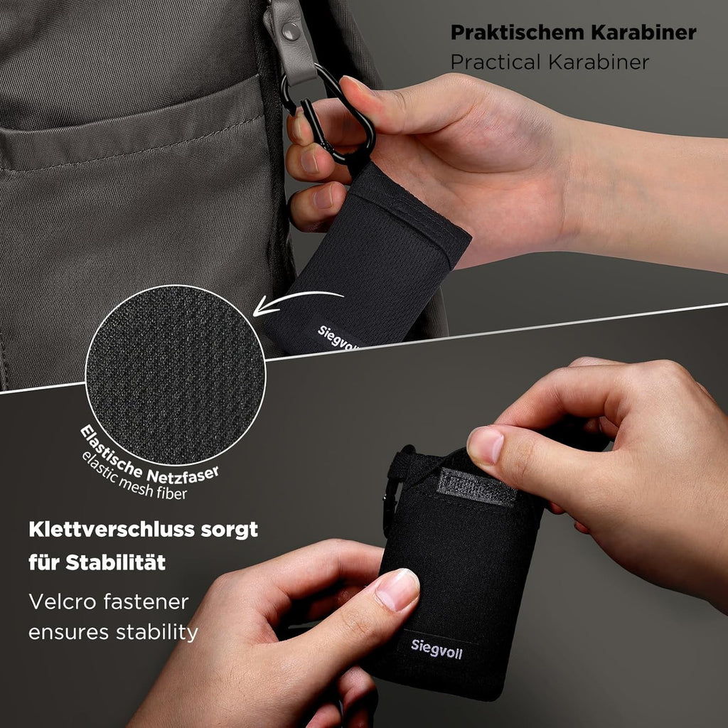 Siegvoll Picknickdecke 110cm-180cm schwarz ultraleicht fuer Personen