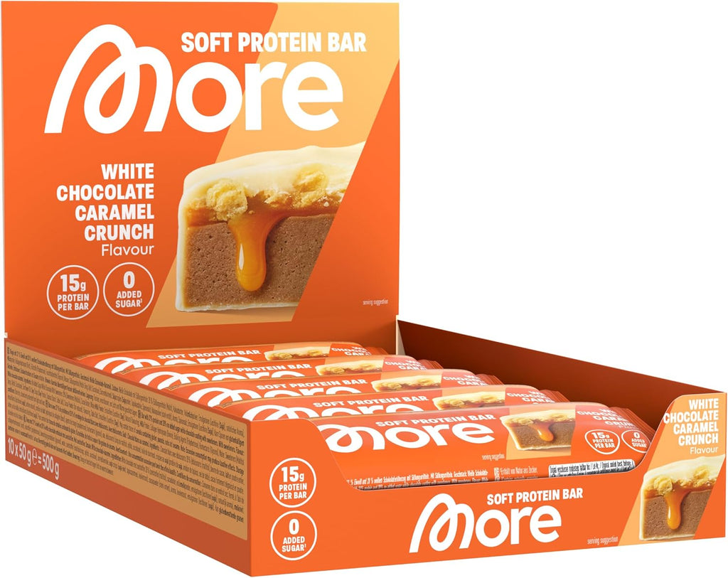 MORE Soft Protein Bar 10 x - Milky Candy Cream, verschiedene Sorten