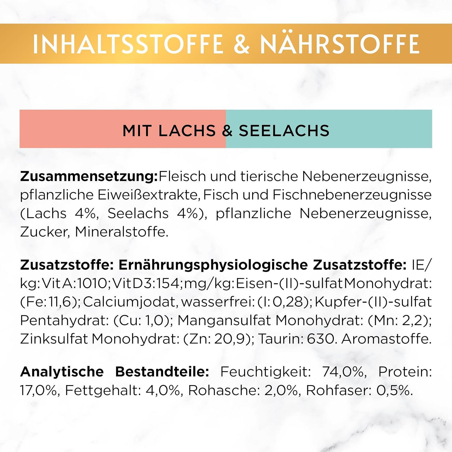 Gourmet Gold Ragout Duetto Katzenfutter nass Lachs und Seelachs