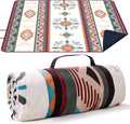 LARUTAN Stranddecke 200x200 cm sandfrei, tragbar waschbar Picknickdecke Gruen 200