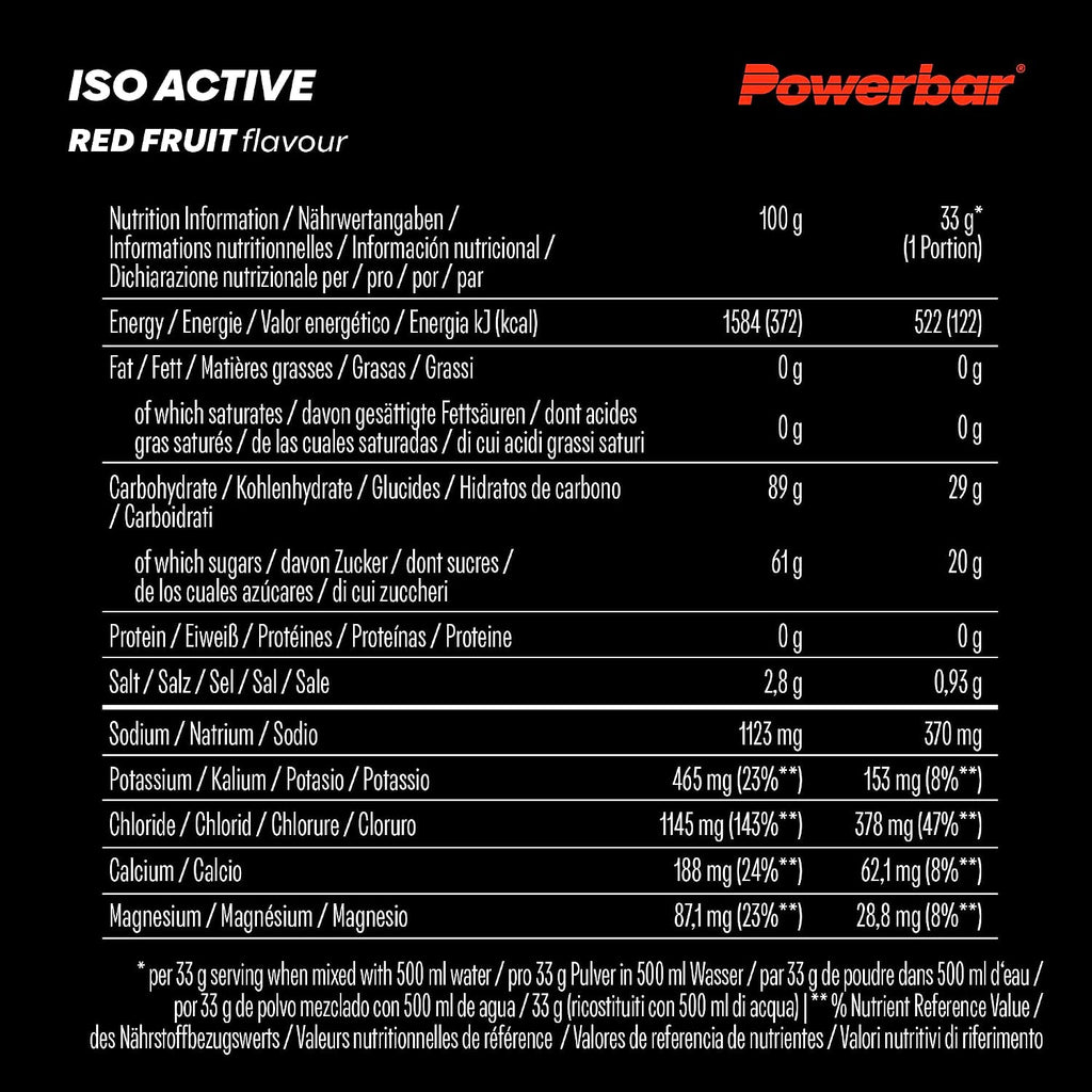 Isoactive Red Fruit Isotonisches Sportgetraenk mit 5 Elektrolyten verschie