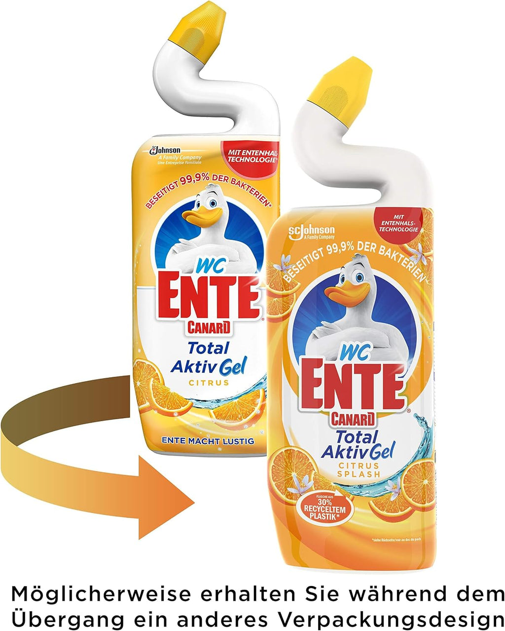 WC-Ente Total Aktiv Gel WC-Reiniger fluessig antibakteriell Toilettenreiniger