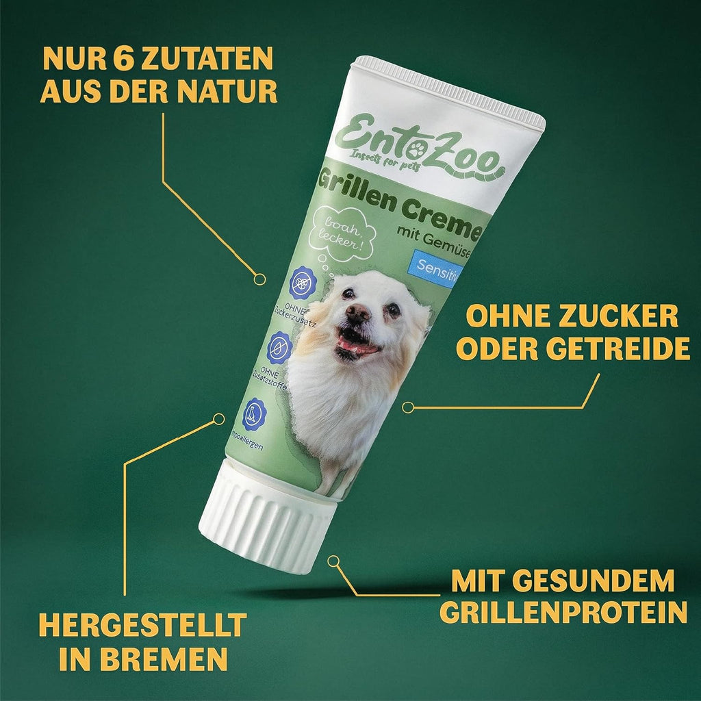Hundesnack Insekten Erdnuss Leberwurst Tube verschiedene Sorten