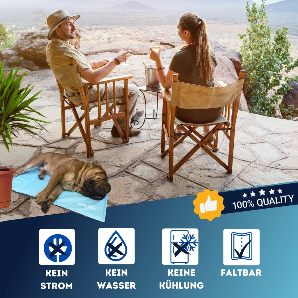 Nosli Kuehlmatte Hund Katze Mensch verschiedene Groessen selbstkuehlend Gel