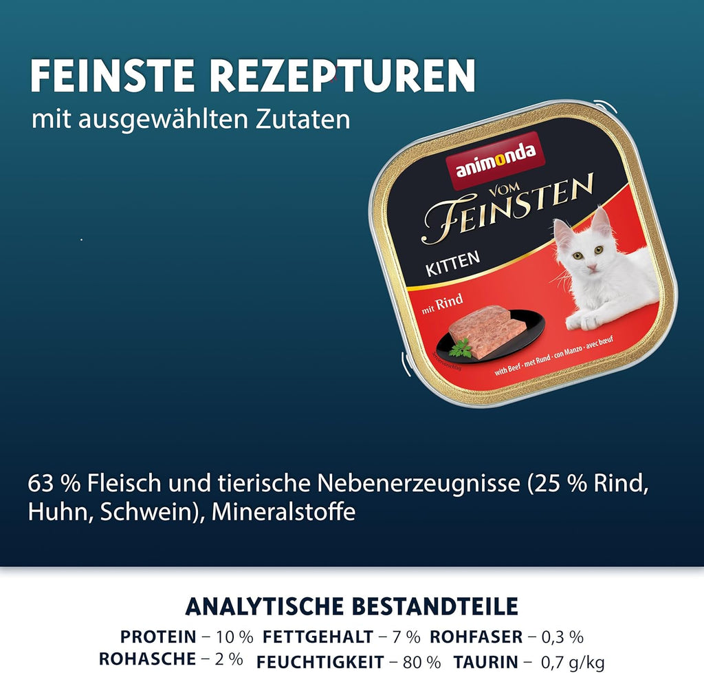 animonda vom Feinsten Kitten Nassfutter 32x100g getreidefrei verschiedene S