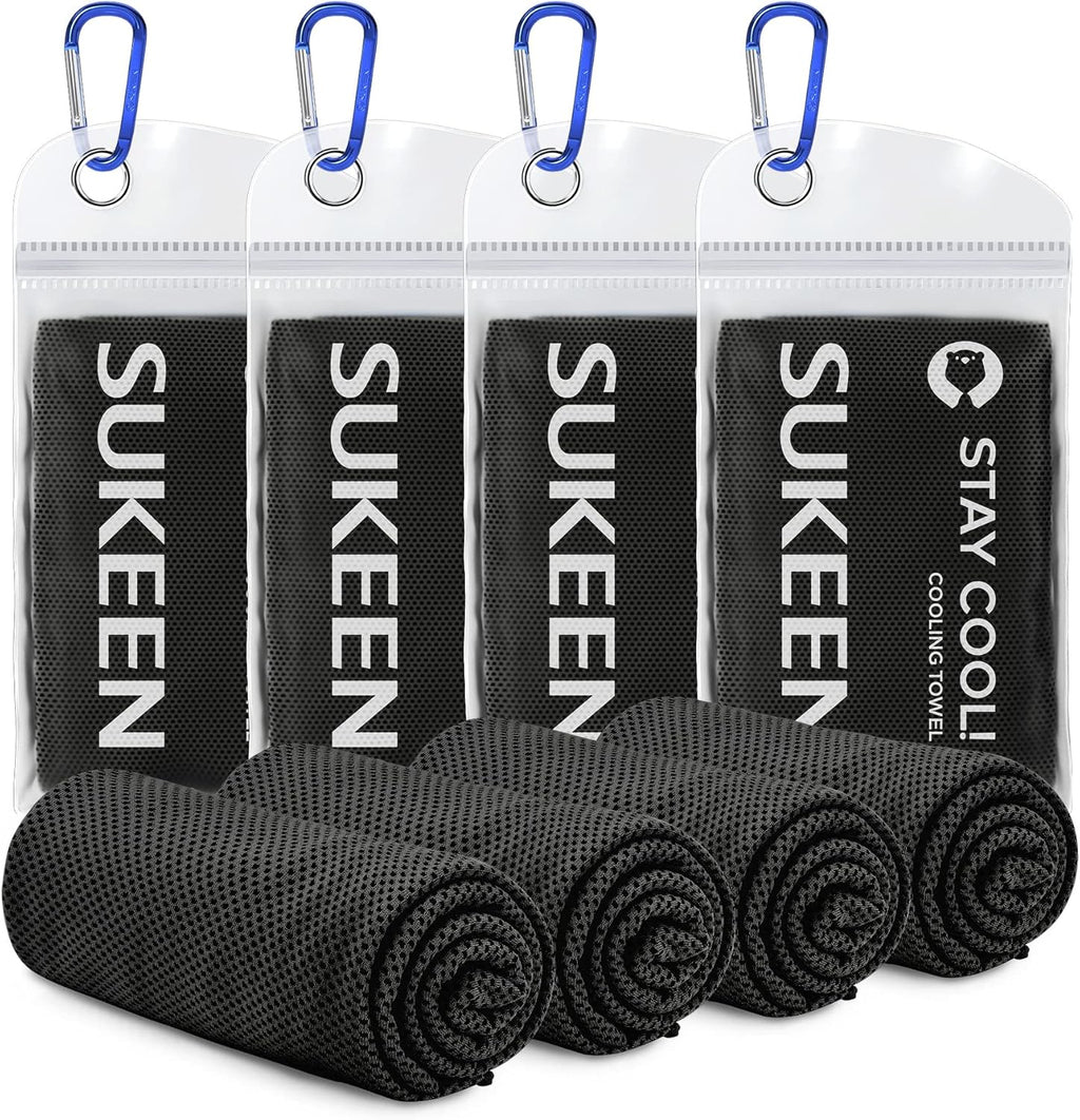 Sukeen Kuehlendes Handtuch Set fuer Sport Wandern Laufen Tennis Reisen
