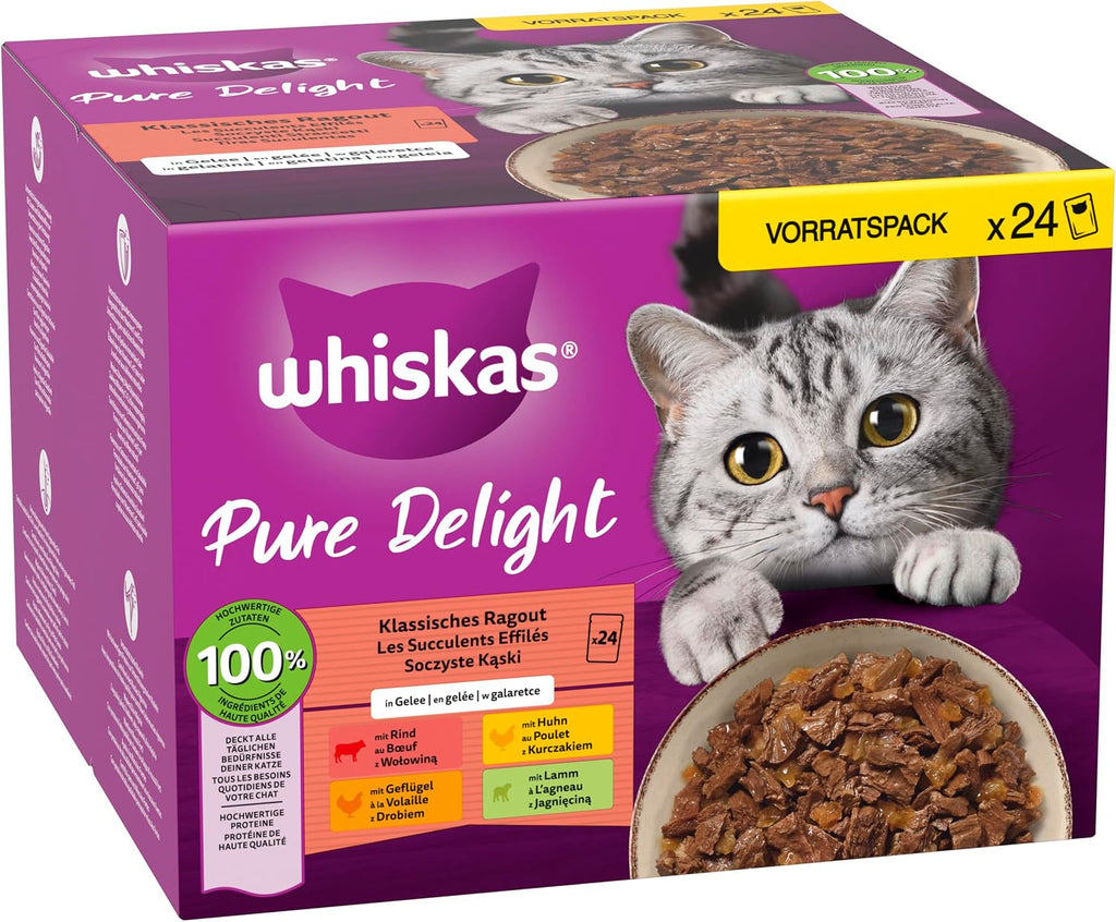 Whiskas 1+ Katzennassfutter Ragout in Gelee verschiedene Sorten