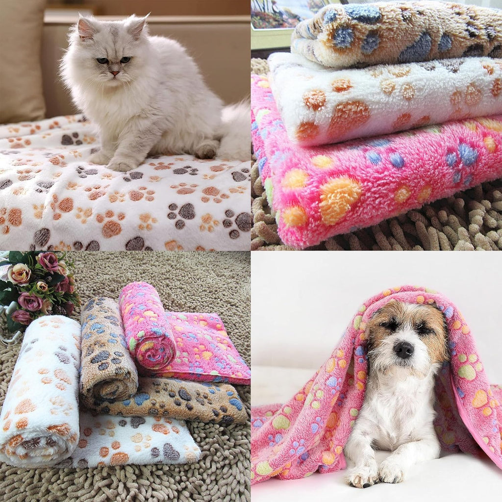 Katzendecke Flauschig Waschbar Haustierdecke 40x60 cm 3er Set