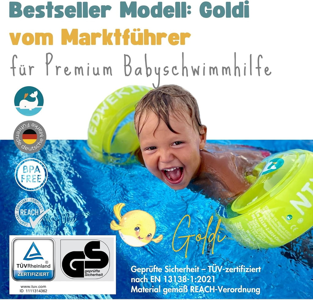 EDWEKIN Schwimmfluegel Kinder 1-6 Jahre TUeV/GS BPA-frei Groesse