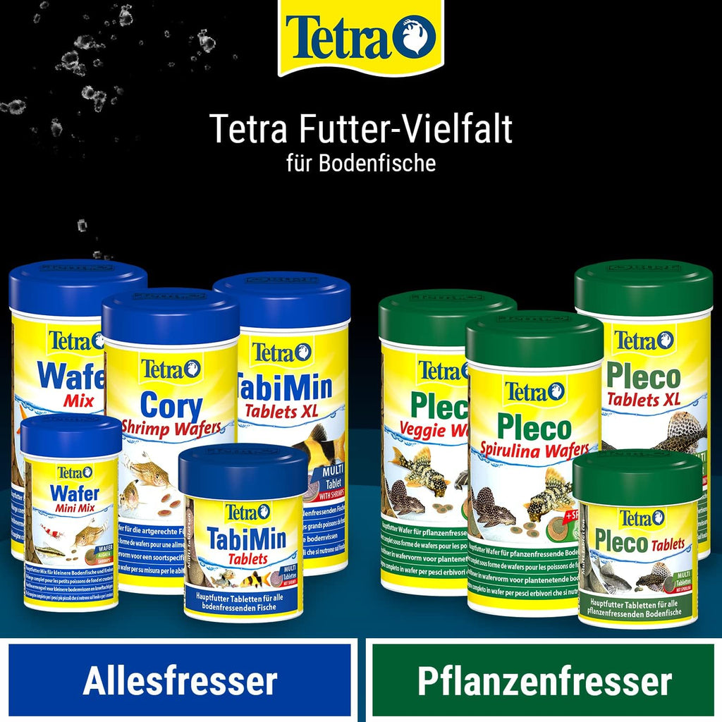 Tetra Pleco Algen Wafers Fischfutter fuer Welse mit Spirulina